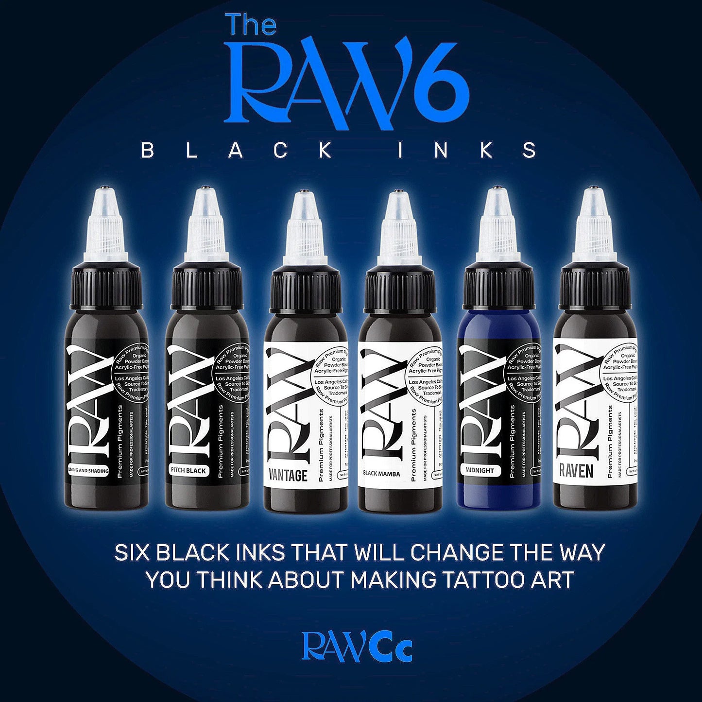 RAW "The RAW 6" Black Ink Set