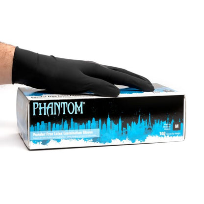 BLACK PHANTOM MEDICAL LATEX GLOVES image 2