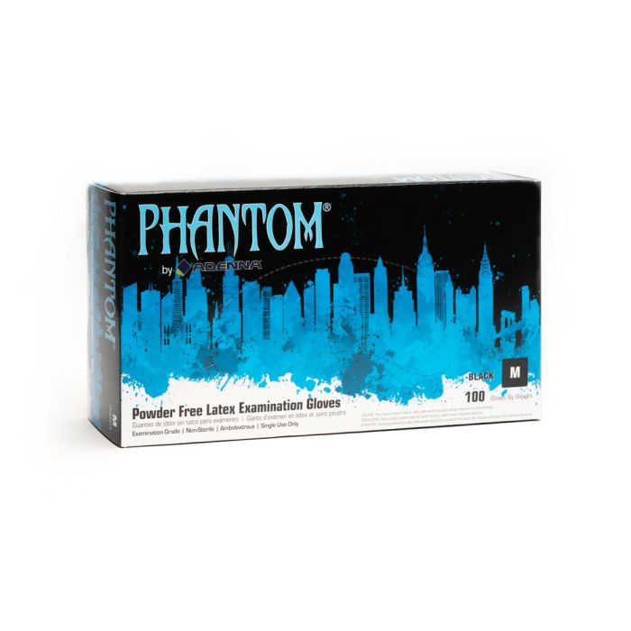 BLACK PHANTOM MEDICAL LATEX GLOVES image 0